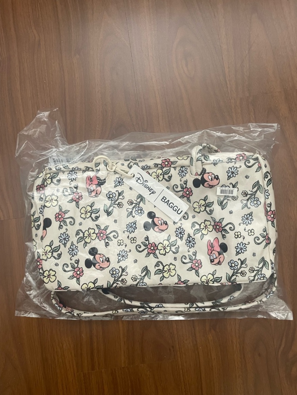BAGGU x DISNEY - Nylon Bowler Bag - Storybook Floral